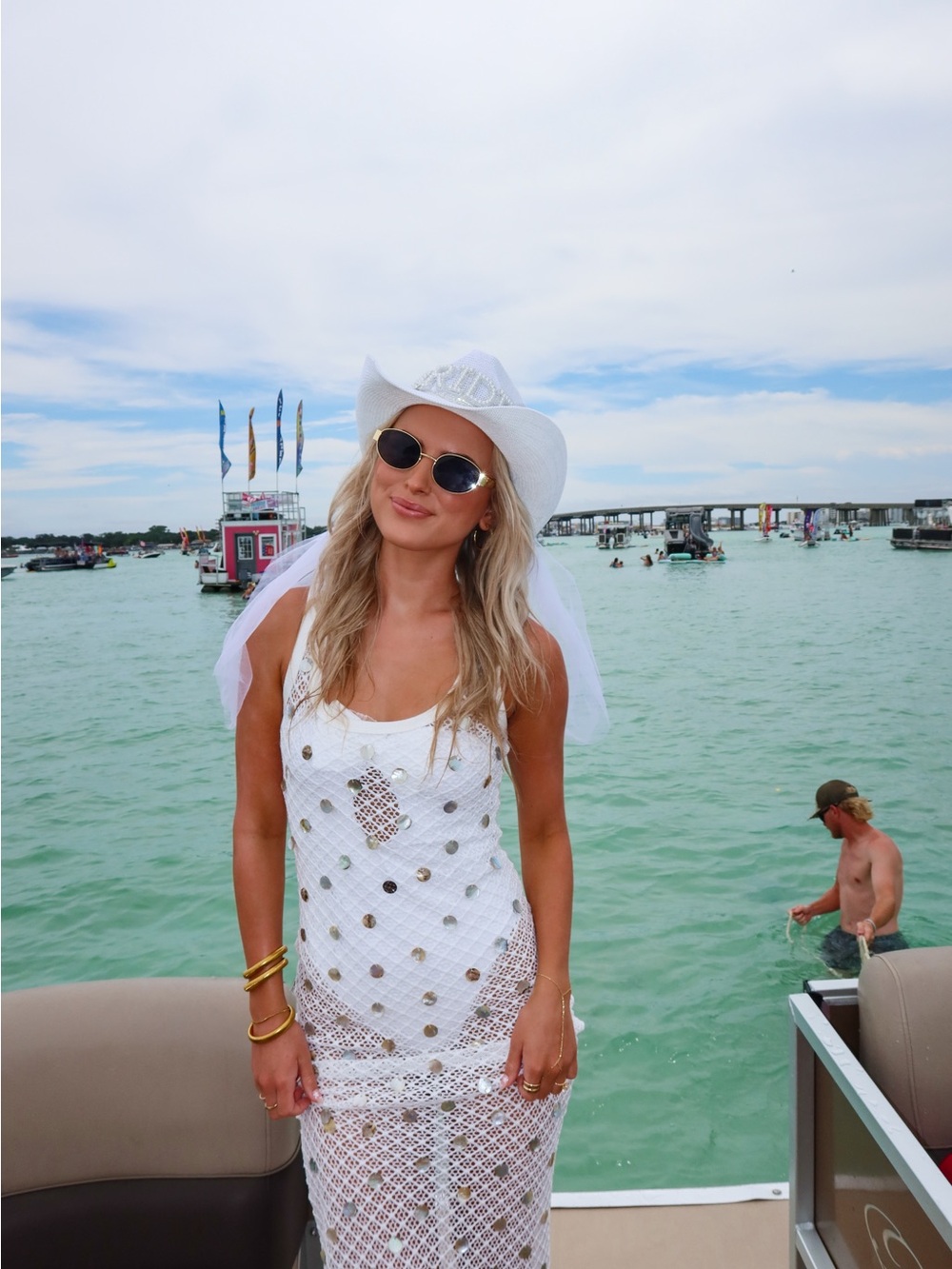 Peppermayo White Seashell Swim Coverup
